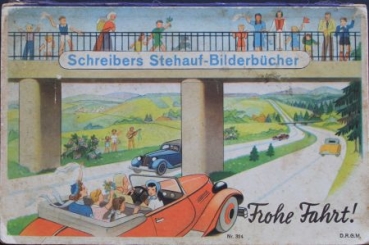 Schreiber "Frohe Fahrt" Traffichistory 1938 Stehauf-Picturebook (5323)